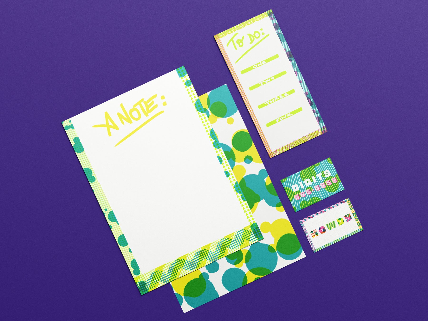 Bespoke stationery notepads, cards and paper products